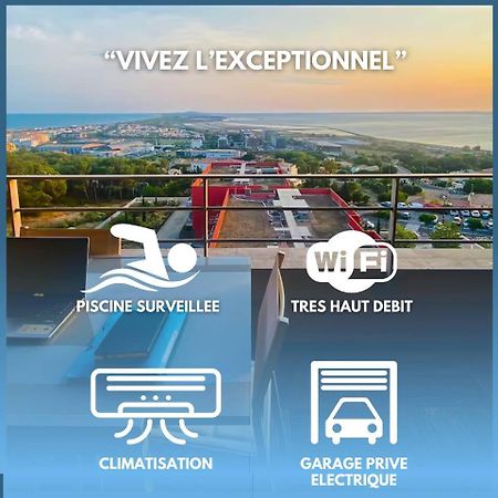 Ferienwohnung Luxueux T3 Piscine Et Vue Somptueuse Sète Exterior foto