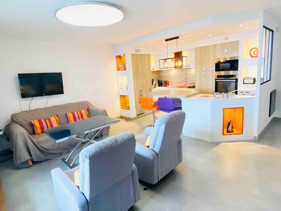 Ferienwohnung Luxueux T3 Piscine Et Vue Somptueuse Sète Exterior foto