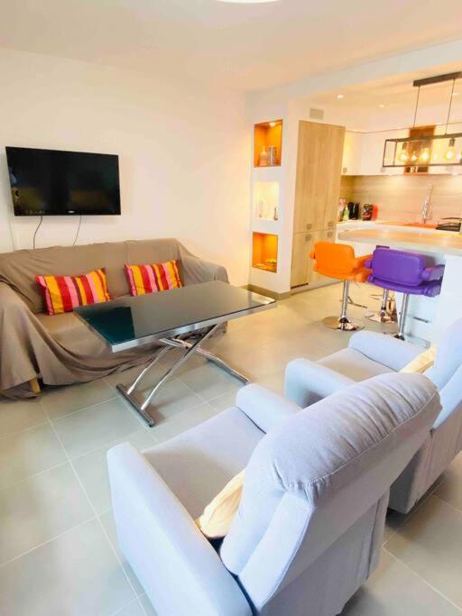 Ferienwohnung Luxueux T3 Piscine Et Vue Somptueuse Sète Exterior foto